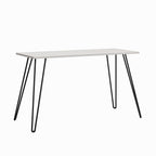 Writing Desk With Hairpin Legs For Study Or Work - White Oak