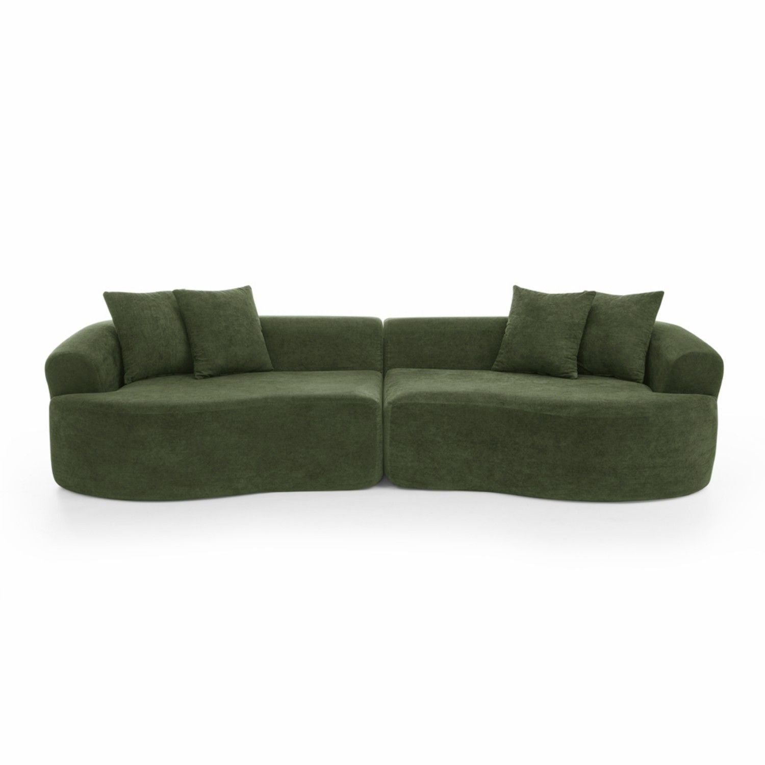 4 Seater Curved Cloud Sectional Sofa