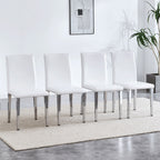 Elegant Upholstered Chairs & Metal Legs