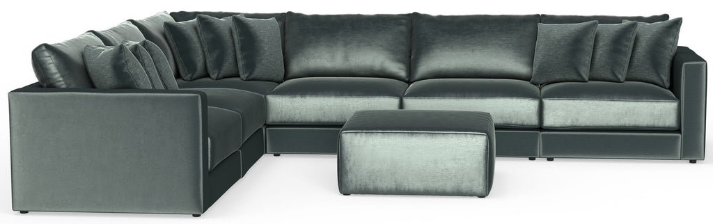 Remington - Modular Sofa And Cocktail Ottoman - Pine