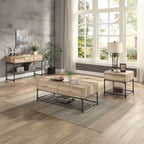 Brantley II - Sofa Table - Oak & Sandy Black