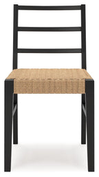 Isanti - Dining Room Side Chair (Set of 2) - Light Brown / Black