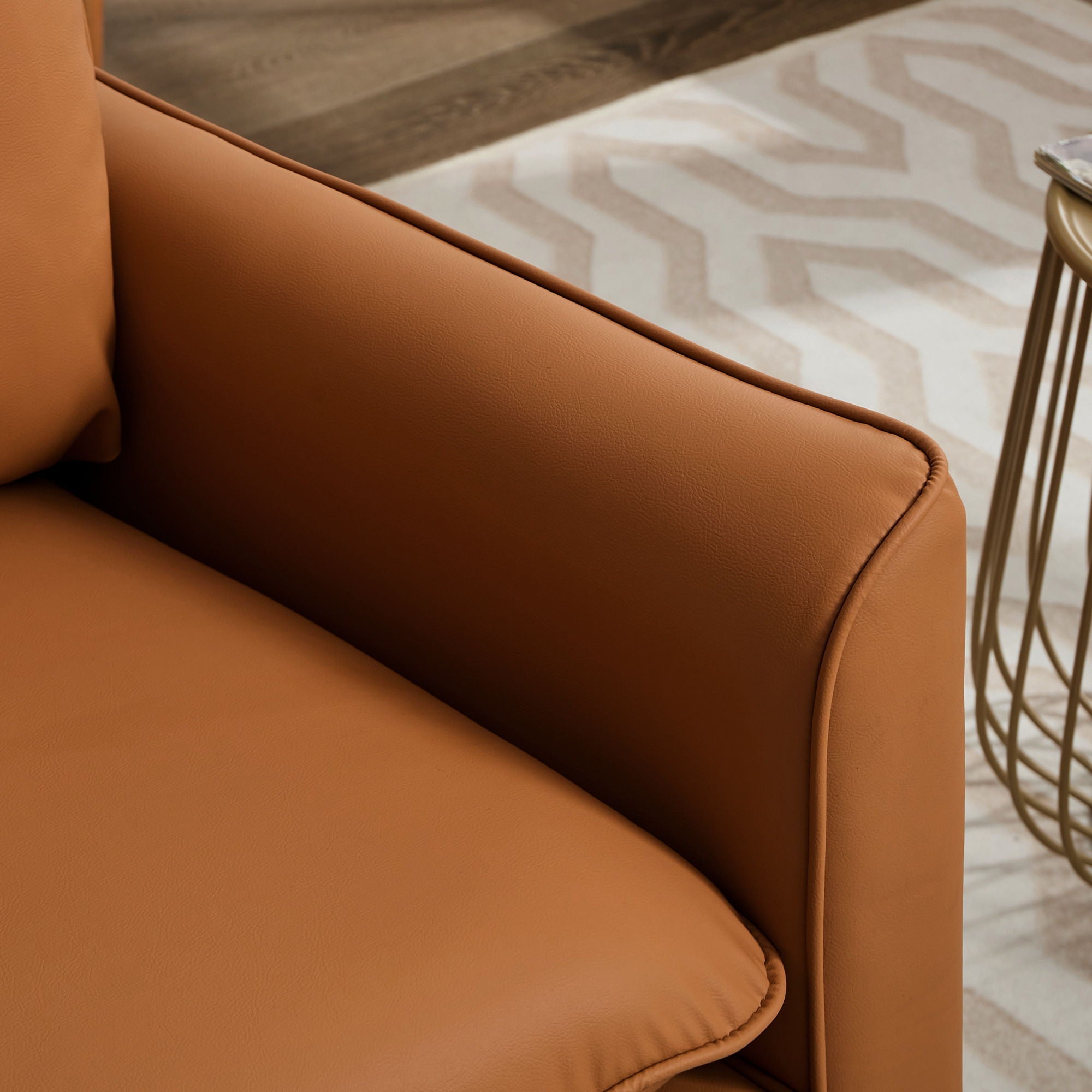 Nordic Retro Light Luxury Upholstered Sofa Chair
