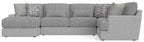 Titan - Sectional With Comfort Coil Seating And Accent Pillows Included