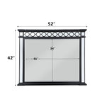 Varian II - Mirror - Mirrored, Black & Sliver