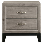 Valen 2-drawer Nightstand Bedside Table Light Taupe