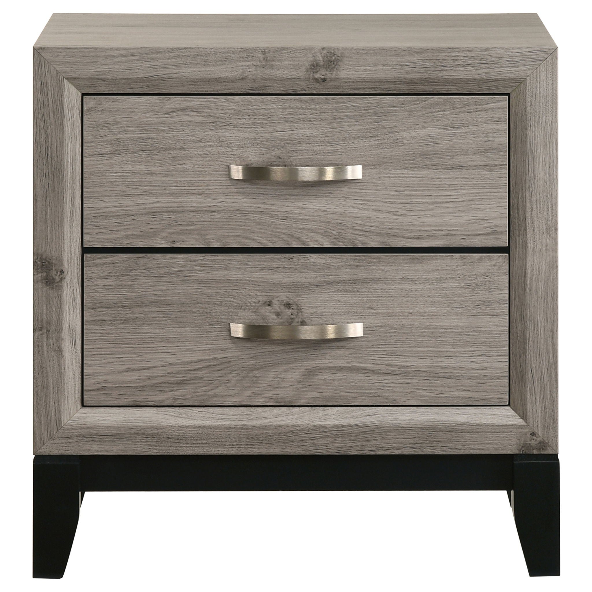 Valen 2-drawer Nightstand Bedside Table Light Taupe