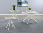 Briggs 3-piece Round Coffee and End Table Set White