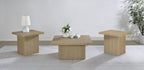 Devar 3-piece Square Cocktail Coffee End Table Set Latte