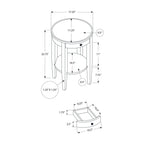 Accent Table, 2 Tier, Transitional - Espresso