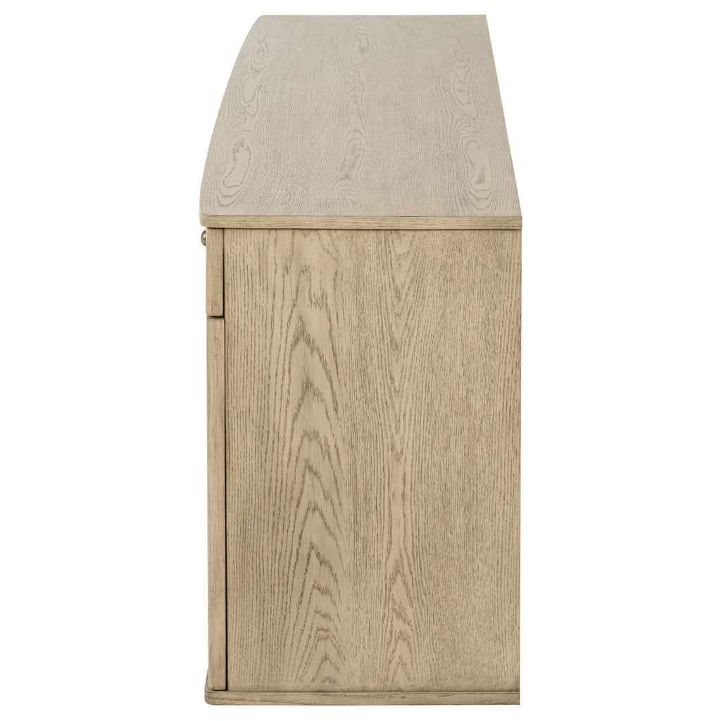 Kailani 4-door Cane Sideboard Buffet Cabinet Beige Oak