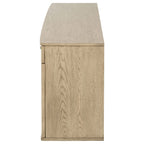 Kailani 4-door Cane Sideboard Buffet Cabinet Beige Oak