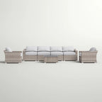 Stylish Sofa Seating Group With Cushions Perfect For Outdoor Gatherings