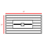 Rectangular Fire Pit With Frame Elegant Design