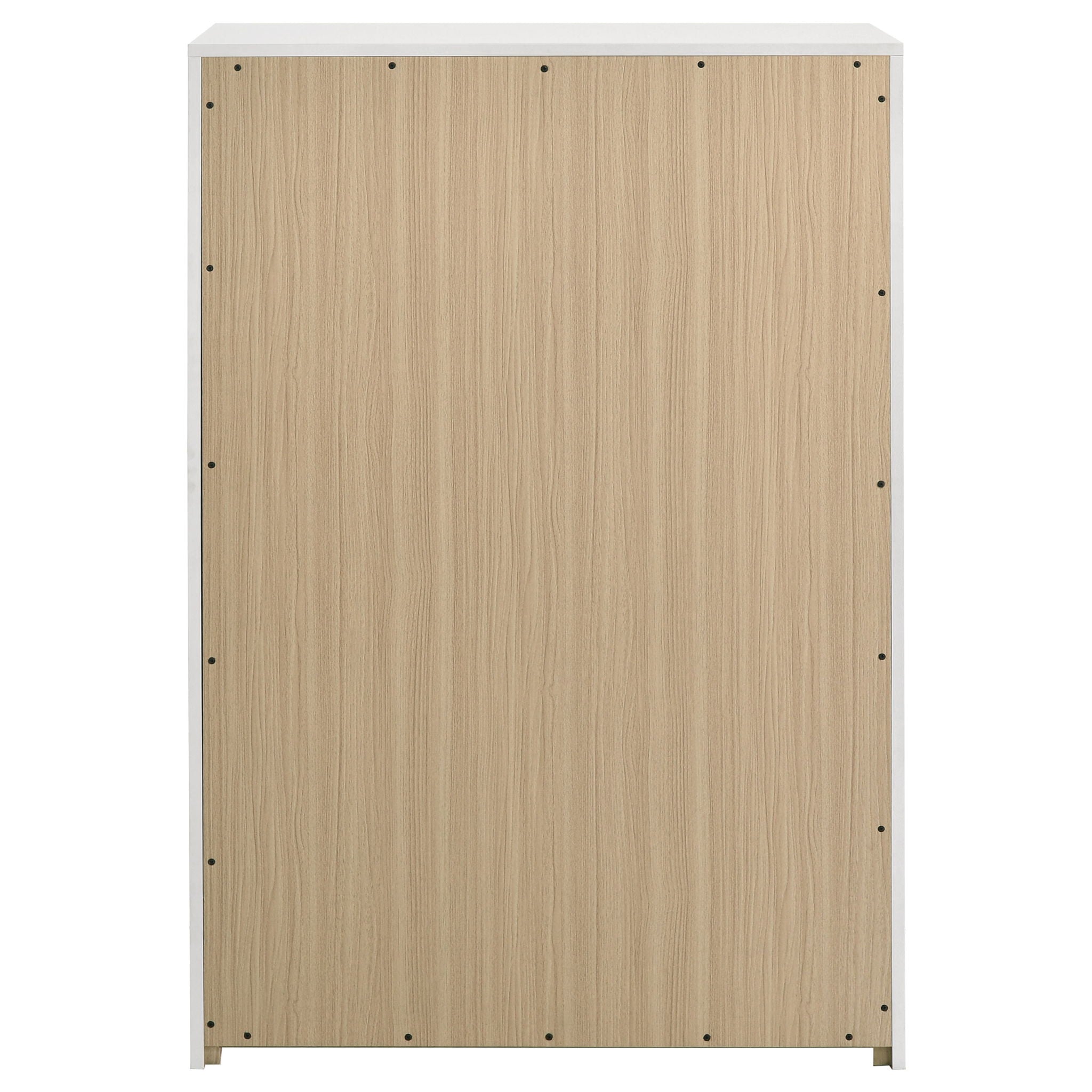Ines 5-drawer Bedroom Chest of Drawers White High Gloss
