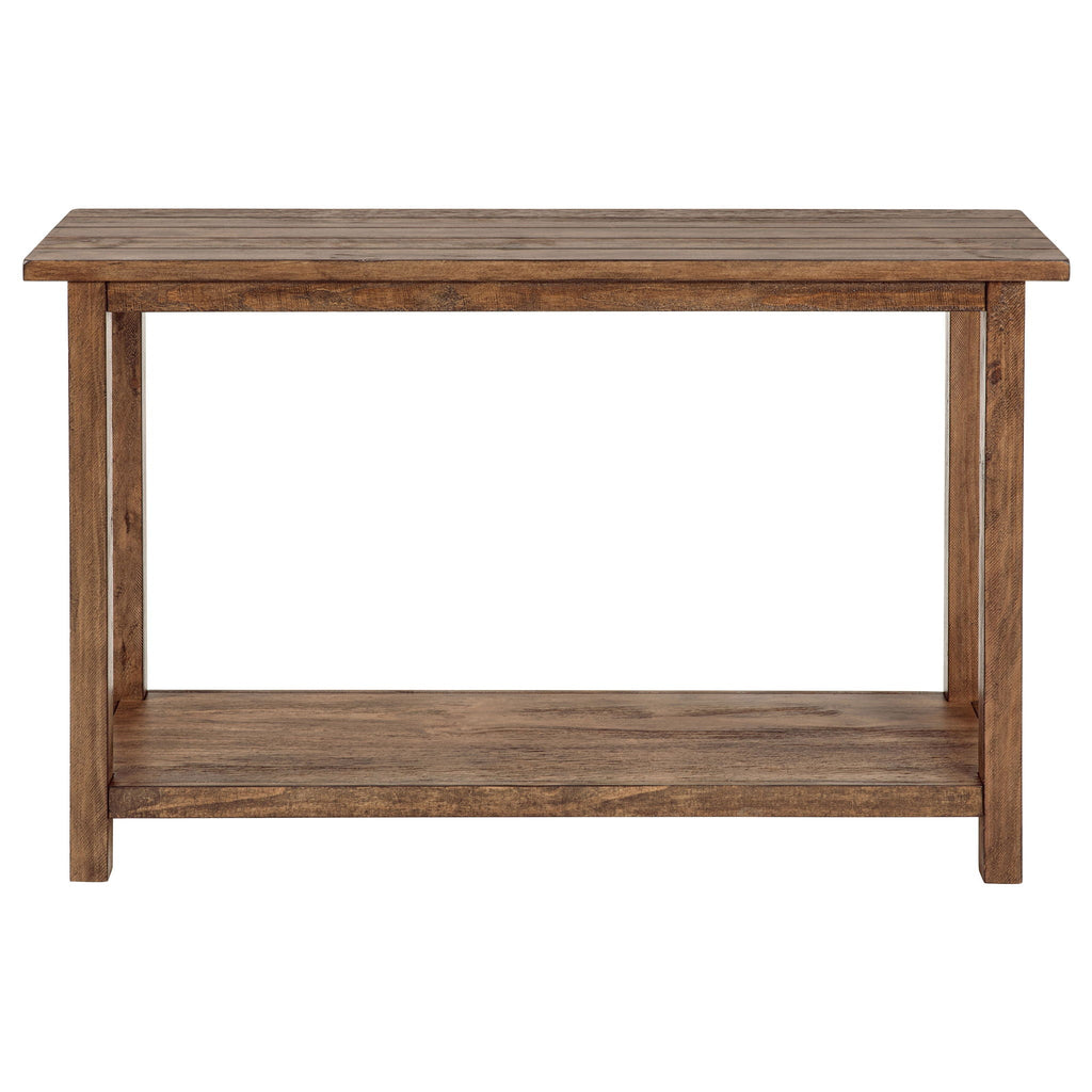Payne Wood Entryway Sofa Console Table Distressed Brown