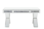 Noralie - 32" Writing Desk - Mirrored & Faux Diamonds