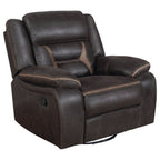 Greer 3-piece Upholstered Reclining Sofa Set Brown