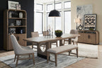 Tristan - Upholstered Backless Bench With U-Shaped Legs - Swiss Coffee