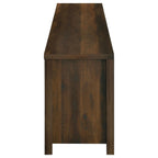 Enfield 71-inch TV Stand Fireplace Media Console Dark Pine