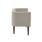 Farrah - Accent Bench With Low Back & Sides - Cream