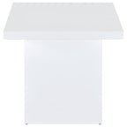 Devar 3-piece Square Coffee End Table Set White High Gloss