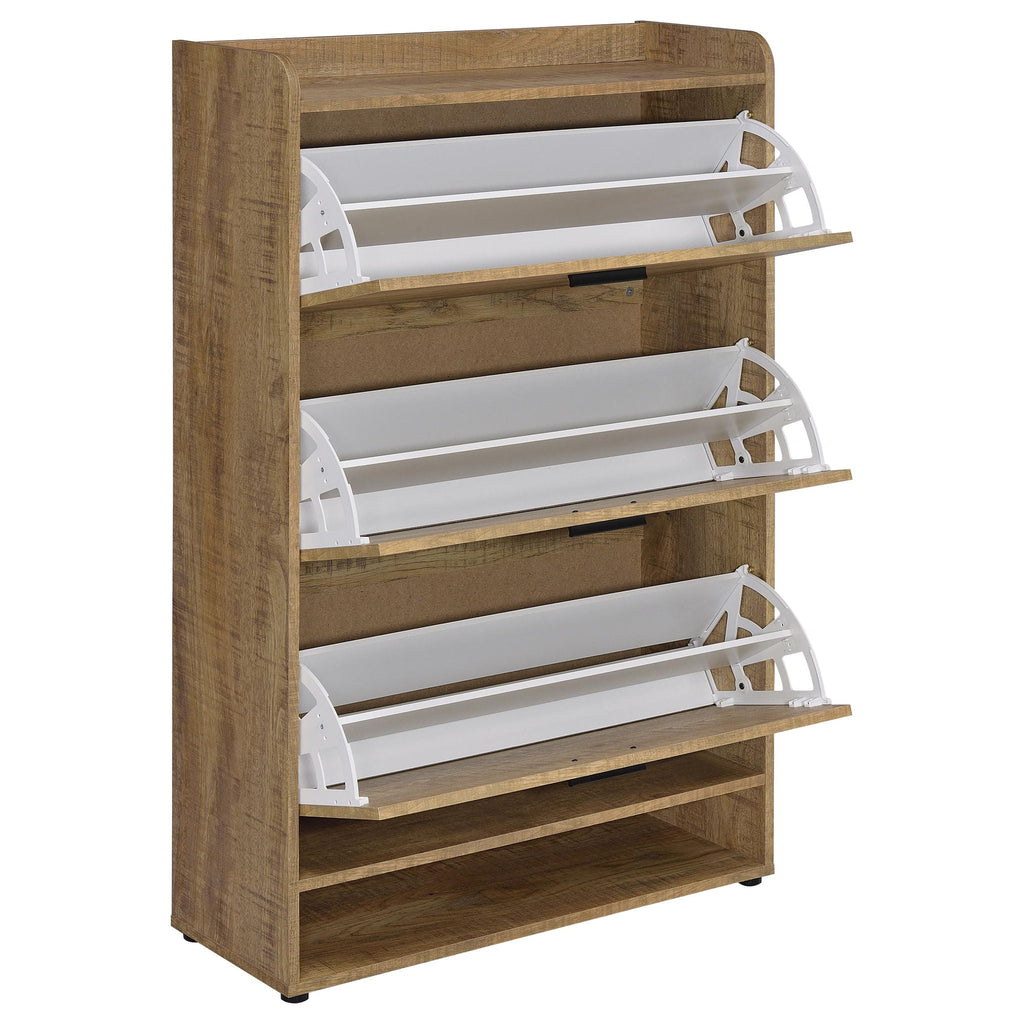 Denia 3-tier Engineered Wood Shoe Cabinet Mango
