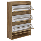 Denia 3-tier Engineered Wood Shoe Cabinet Mango