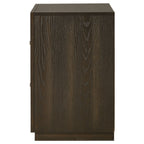 Atlas 2-drawer Bedroom Nightstand Bedside Table Dark Oak