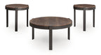 Horizon Hills - Occasional Table Set (Set of 3) - Brown / Black
