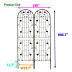 Metal Garden Trellis Rustproof Trellis For Climbing Plant Outdoor Flower Support
