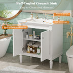 Bathroom Vanity Cabinet With Sink, Soft Close Doors, Storage Cabinet