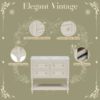 Bathroom Vanity Cabinet With Undermount Sink, 4 Drawer Set