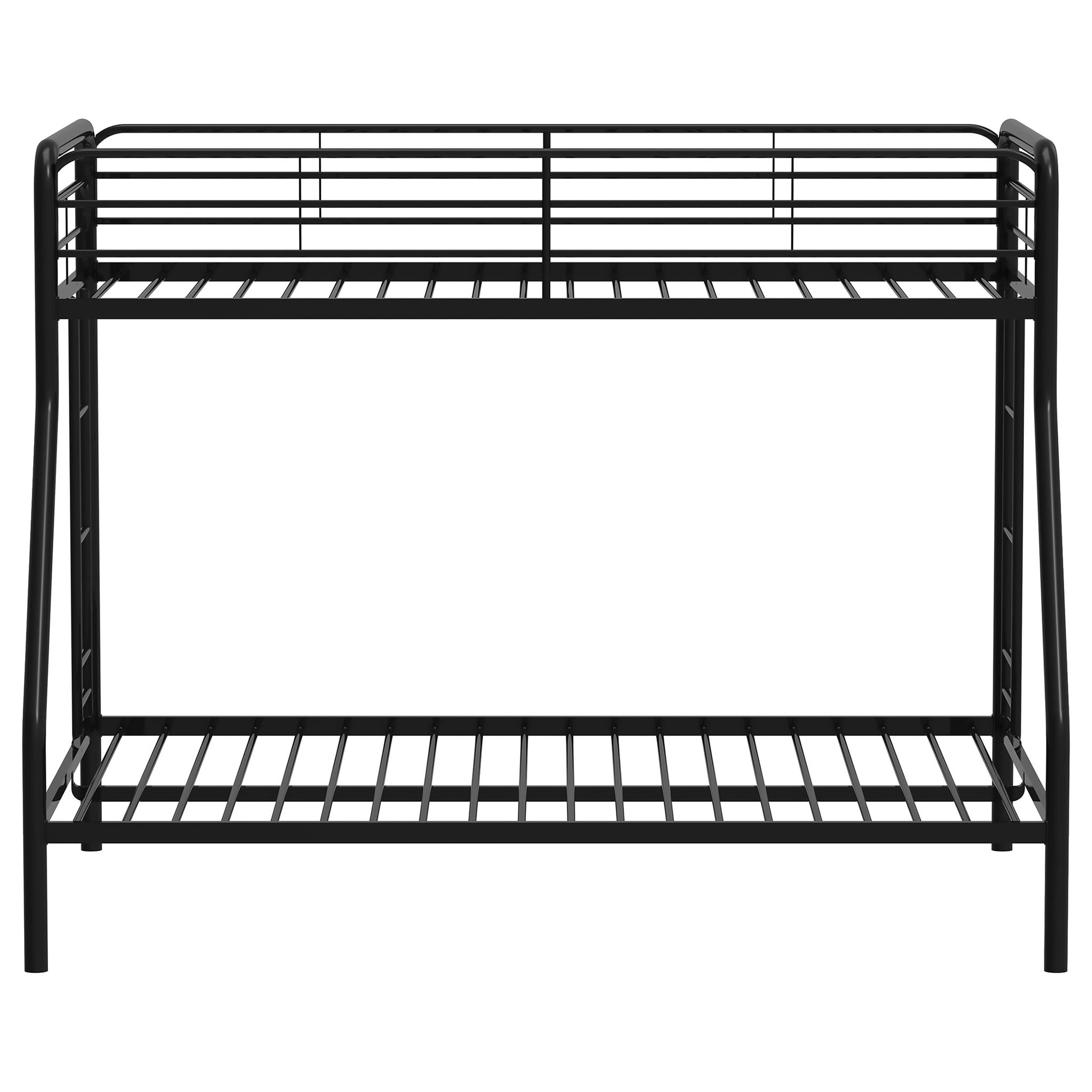 Carson Metal Twin Over Full Bunk Bed Glossy Black