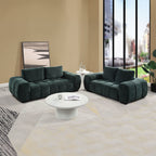Ferrand - Loveseat - Green Linen