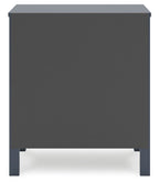Simmenfort - Two Drawer Night Stand - Navy Blue