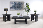 Rodez 3-piece Engineered Wood Coffee Table Set Black
