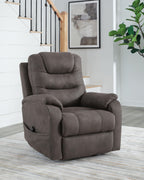 Snowfield - Power Lift Recliner - Gunmetal