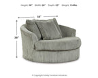 Lindyn - Oversized Swivel Accent Chair
