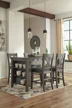 Caitbrook - Upholstered Barstool (Set of 2) - Gray