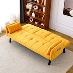 Sofa Bed With Foldable Design And Cup Holder