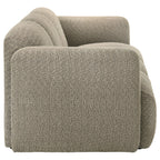 Dorset 2-piece Upholstered Round Track Arm Sofa Set Brown