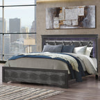 Shaker - Bed With LED Lighting And Crystal Inspired Tufted Headboard