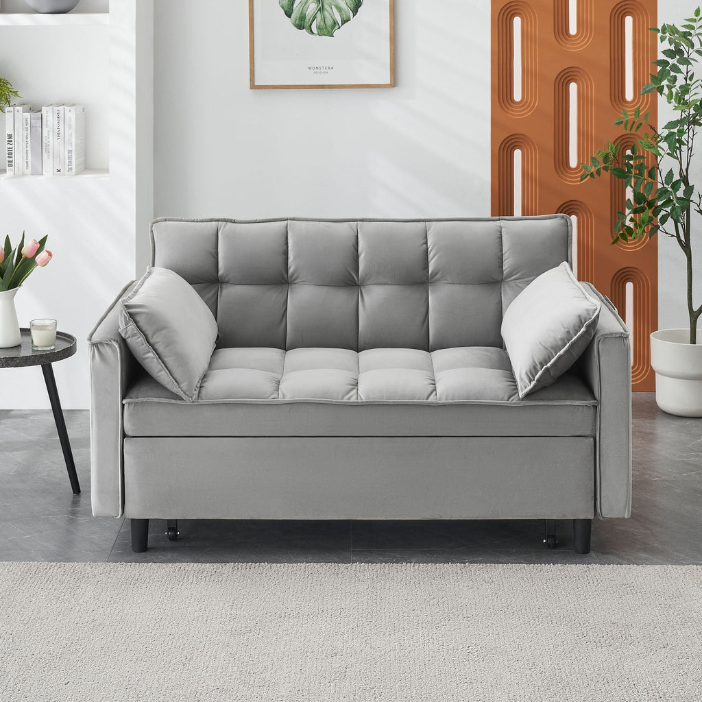 Sofa Bed With Pockets, 3 In 1 Convertible For Living Room