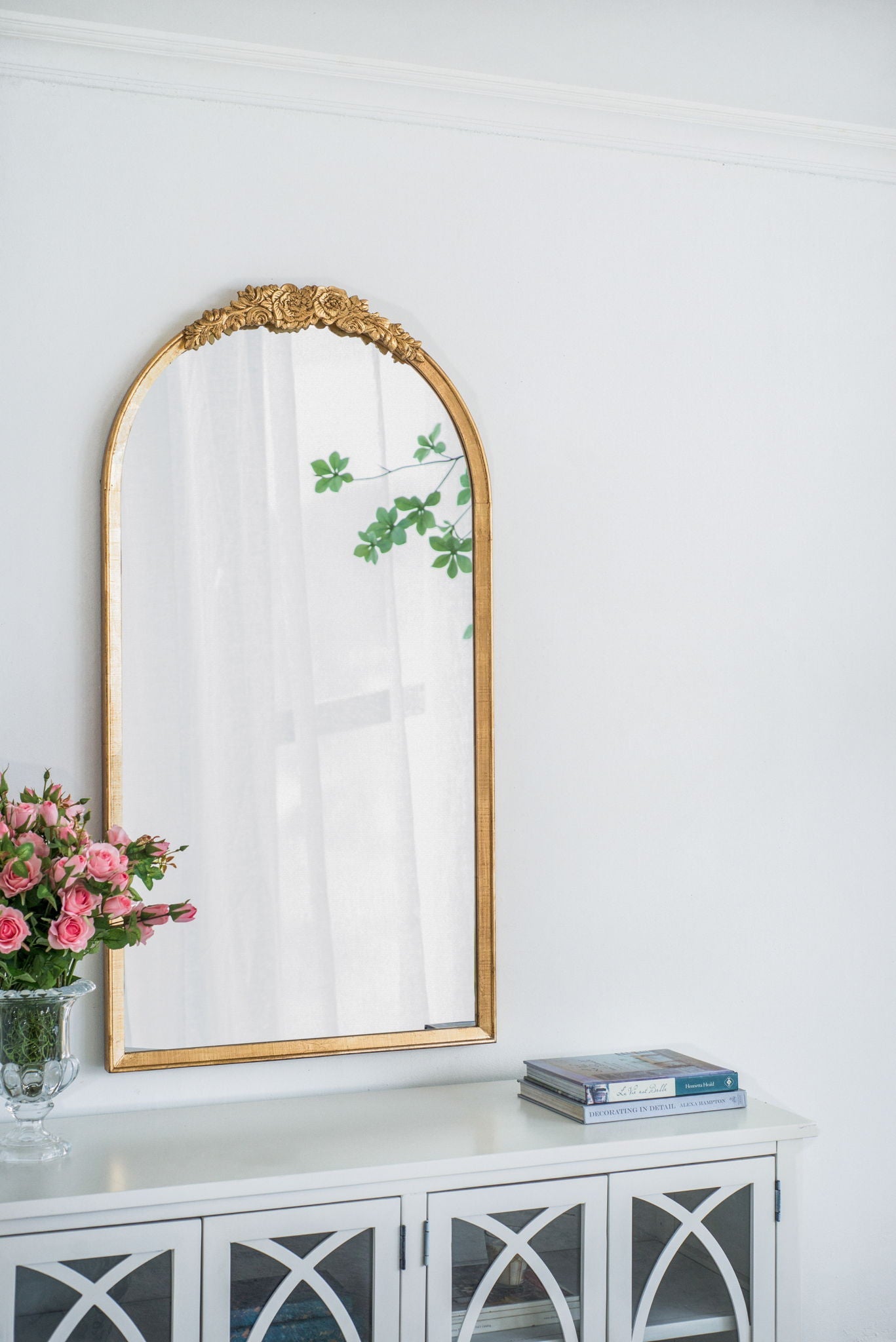 Wood Floor Mirror, Full Body Mirror Dressing Make Up Mirror For Bathroom