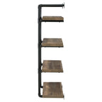 Elmcrest 24-inch 4-shelf Wall Bookshelf Rustic Oak
