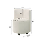 Side Chair With Swivel (Set of 2) - White