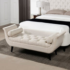 Alma - Tufted Flared Arm Entryway Bench