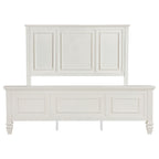Sandy Beach 63-inch California King Panel Bed Cream White