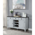 Lanton - Server - Natural Marble & Antique White